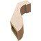 Ekena Millwork 5-inch W x 14-inch D x 18-inch H Del Monte Rough Cedar Woodgrain TimberThane Knee Brace, Primed BRCUR05X14X18DELRCPR - alternate 4